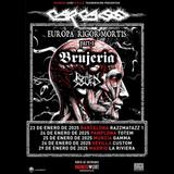 Carcass + Brujería + Rotten Sound en Madrid Miercoles 29 Enero 2025