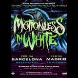 Concierto de Motionless In White en Madrid Miercoles 5 Febrero 2025