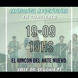 Dale Sur, Canciones Argentinas Jueves 19 Septiembre 2024