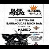 Indrid + Black Fridays + Anarchic Animals Sabado 21 Septiembre 2024