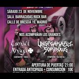 Permadeath + Ismael Anaya + Unspeakable Sorrows Sabado 23 Noviembre 2024